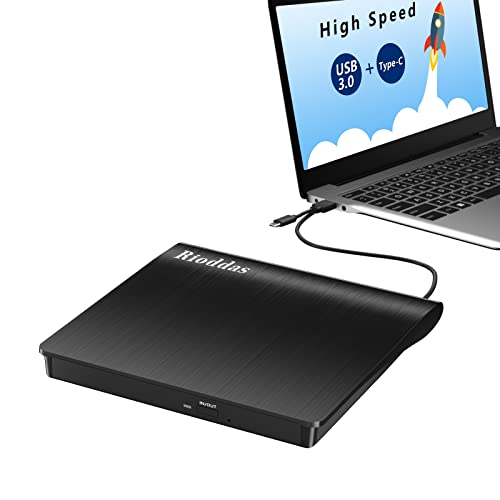 External DVD Drive USB 3.0 Type C Portable CD/DVD +/-RW Optical Drive
