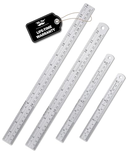 Mr. Pen- Metal Straight Edge Ruler Set