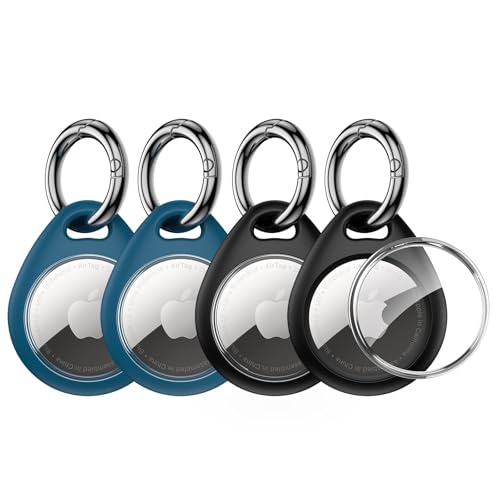 UNBREAKcable AirTag Holder - 4 Pack with Keychain