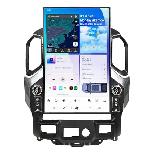 17.2 inch Touch Screen Upgrade Android Car Radio for Chevrolet Silverado GMC Sierra 2019-2023 Android 14 Car Stereo Carplay Android Auto GPS Navigation (Black)