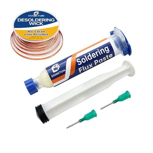 Desoldering Wick and Soldering Flux Paste for Electronics Repair