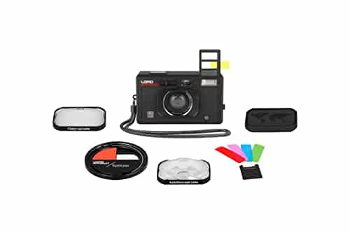 Lomography LomoApparat Wide-Angle 35mm Film Camera, Built-in Flash & Color Filters, Kaleidoscope Lens, Close-up Lens, Splitzer, Multiple Exposure, Long Exposure