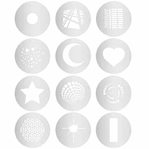 Alluneitter 12pcs/Set Round GOBO Kit,2.3
