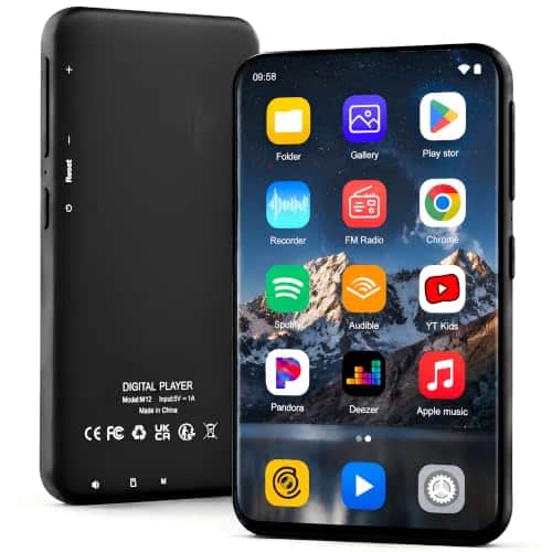 160GB MP3 Player with Bluetooth and WiFi, Spotify Music Player, Hi-Res Lossless Audio MP4 Player, 4.02 Inch HD Touchscreen, Supports Spotify, Amazon Music, Audible