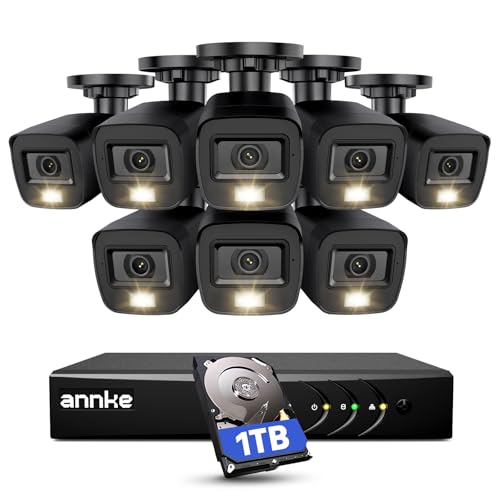 ANNKE 3K Lite Wired Security Camera System Outdoor, 8X 2MP Cameras, 1TB HDD