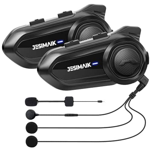 JESIMAIK Motorcycle Bluetooth Headset