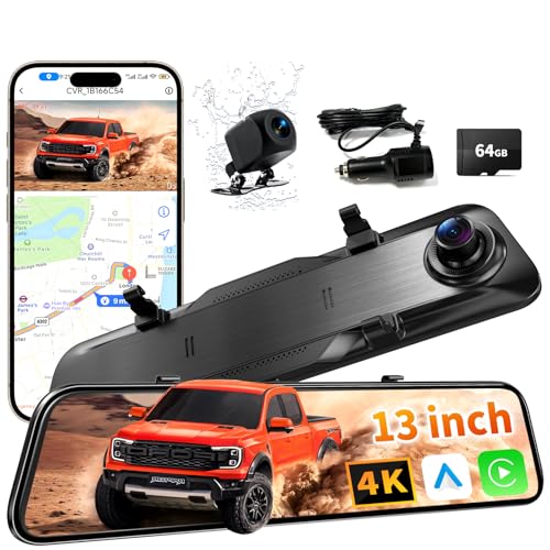 2026 Ultrawide 13’’ 4K Rear View Mirror Camera