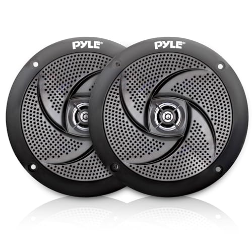 Low-Profile Waterproof Marine Speakers - Pyle