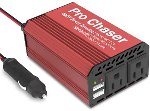 Pro Chaser 400W Power Inverters for Vehicles DC 12v to AC 110v Car Inverter