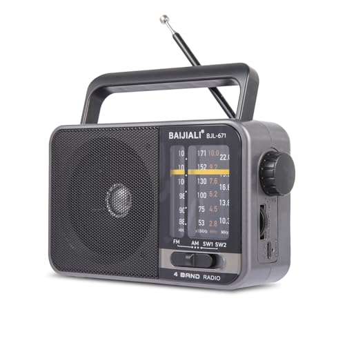 Portable AM/FM Transistor Radio with Loud Speaker