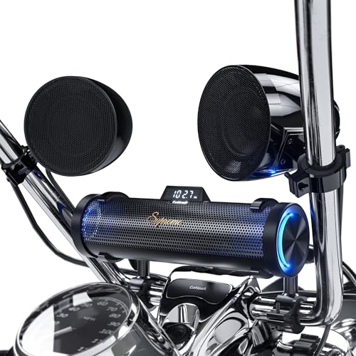 GoHawk Bluetooth Motorcycle Speakers Waterproof 8-Speaker Motorcycle Radio