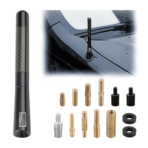 BESULEN 4.7 Inch Car Short Antenna American Flag Design