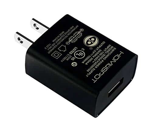 HomeSpot UL Listed 5V 1A USB Wall Charger