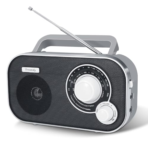 DreamSky AM FM Portable Radio Plug in Wall or Battery Operated