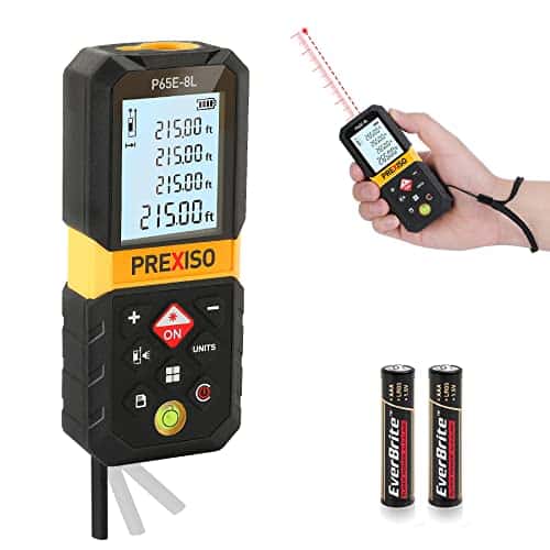 PREXISO Laser Measure, 215Ft Laser Measurement Tool with Diagonal Measuring