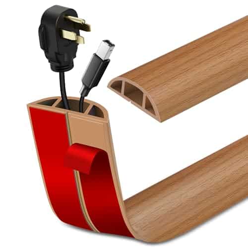 LSGCQ Floor Cord Cover Self Adhesive Cord Hider Floor Cable Management