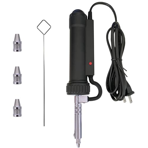 zycllycx Electric Solder Sucker Vacuum,Automatic Desoldering Pump,Black Desoldering Tool For One-Handed Use And Reliable Suction,Designed for extended use Tin Removal Work Ac110v 30w Desoldering Gun