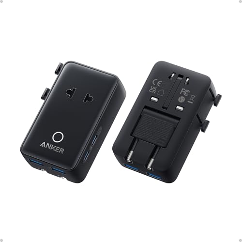 Anker Nano Travel Adapter, 2 USB C Universal Charger, 20W, 1× 2-Pin AC