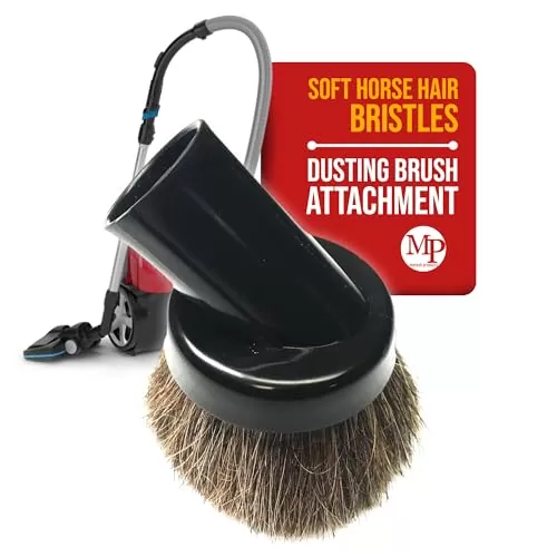 MP Maresh Products Household Cleaning Vacuum Brush Attachment - Horse Hair Vacuum Cleaner Accessories, Soft, Dust Floor Brush, Compatible with Shop Vac 1-1/4
