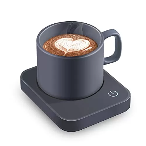 VOBAGA Coffee Mug Warmer, Electric Coffee Warmer for Office Desk Accessories with Auto Shut Off, 3 Temperature Setting Smart Cup Warmer for Heating Coffee, Beverage, Milk and Tea (No Mug)