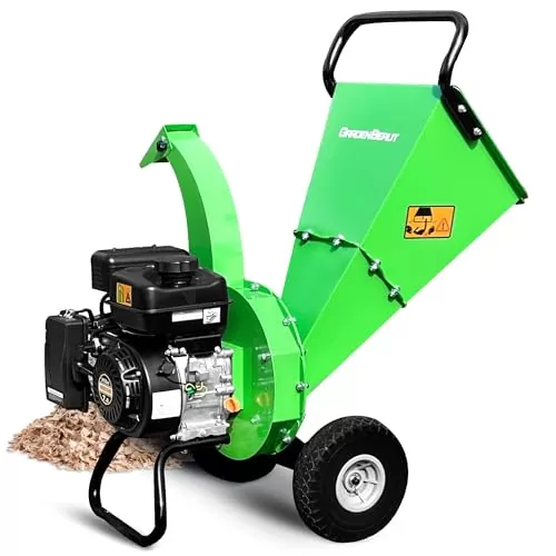 GARDENBEAUT S3 Wood Chipper Shredder, 7HP 212cc Gas Powered Heavy Duty, 3
