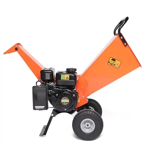 EFCUT Wood Chipper Shredder Mulcher 7HP Gas Powered Heavy Duty Compact Design 3