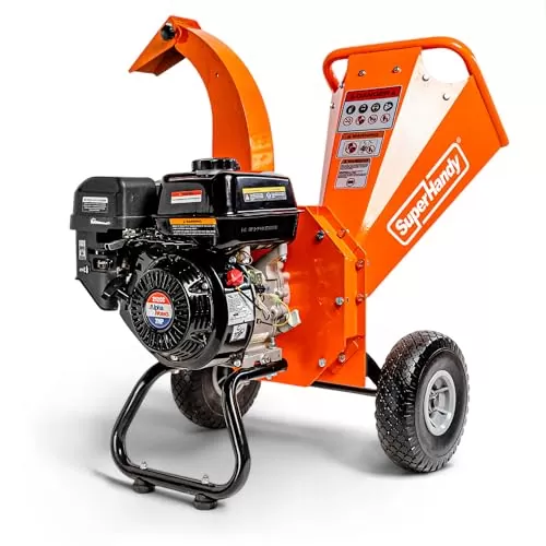 SuperHandy Mini Wood Chipper Shredder Mulcher Heavy Duty 7HP Compact Design 3